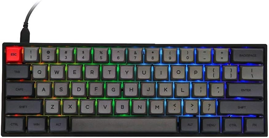 61 Keys Bluetooth Mechanical Keyboard with RGB Backlit A9166