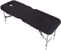 Black Massage Table Couch Cover with Face Hole L7491