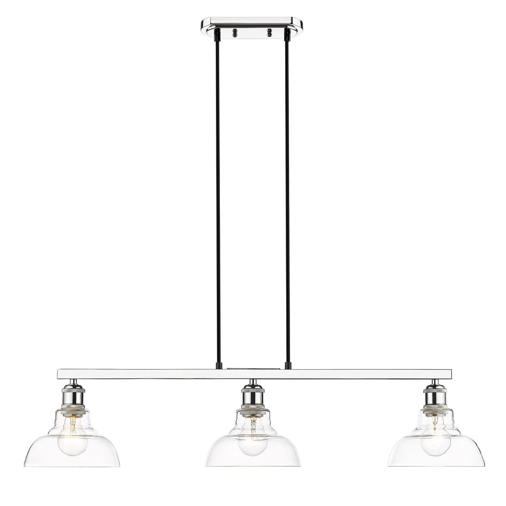 Matte Black 3 Light Semi-Flush Y9786