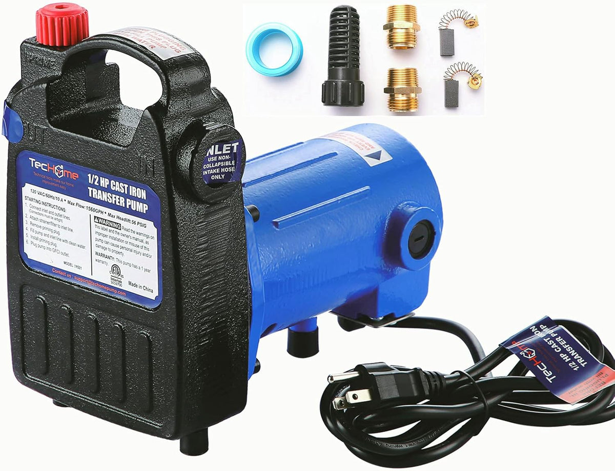 Water Transfer Pump, 115V 1/10HP 330GPH, Portable Electric Utility Pump, Pack of 2 R6174