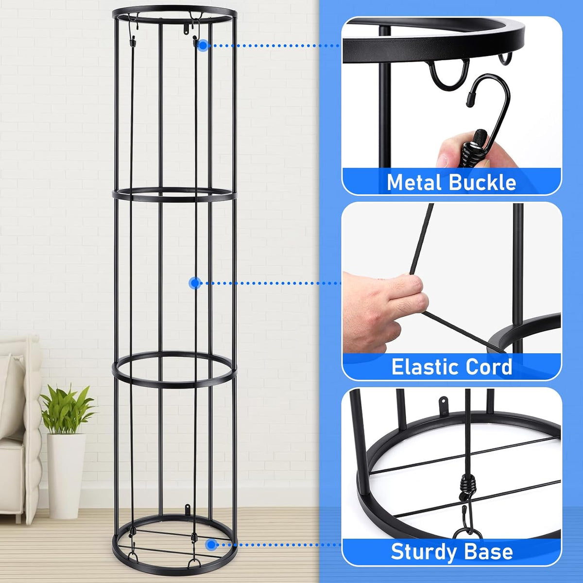 3 Layer Vertical Ball Storage Rack X80141