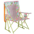 Portable Folding Rocking Camping Chair with Drink Holder F38621