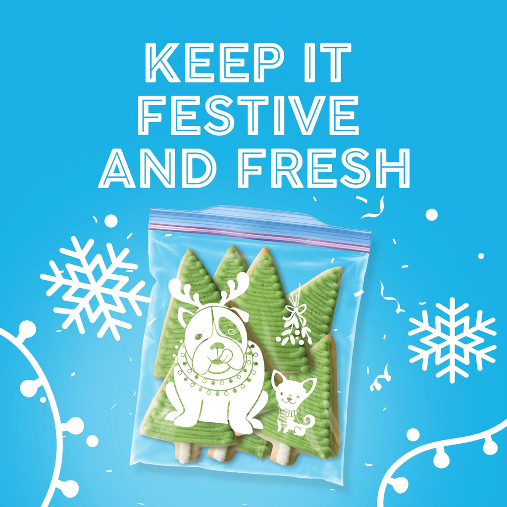 Holiday Freezer Quart Bags, 19 CT C325