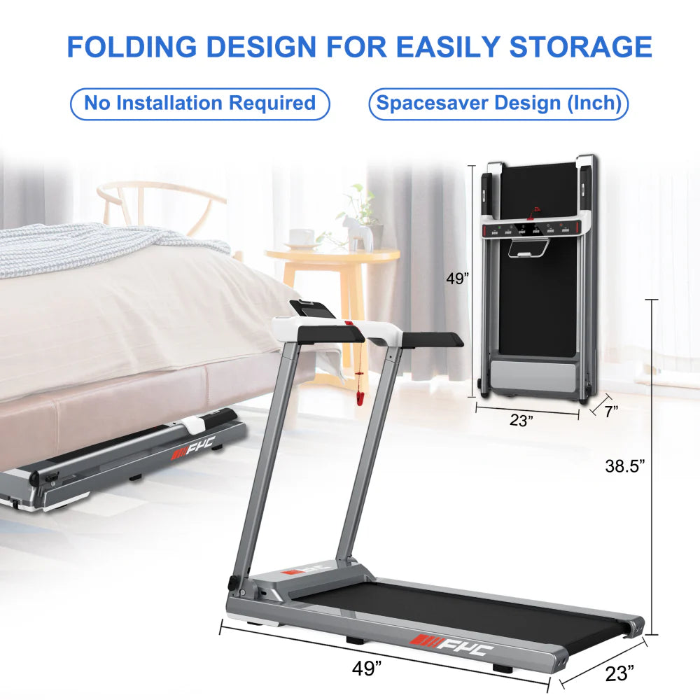2 in 1 Folding Treadmill with Dual Display U483383