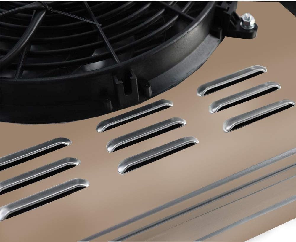 Aluminum 3 Row Radiator with Shroud Fan and Relay B580011