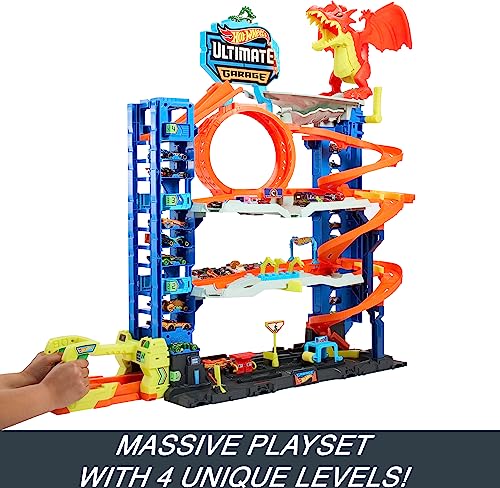 Ultimate Garage Toy Car Track Set with 2 Die-Cast Toy Cars F536
