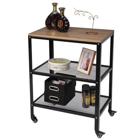 3-Tier Rolling Kitchen Utility Cart with Metal Frame K816612