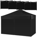 4 Pack 6.56 x 9.84 ft Blue Waterproof Canopy Sidewalls with Zipper Doors R873064