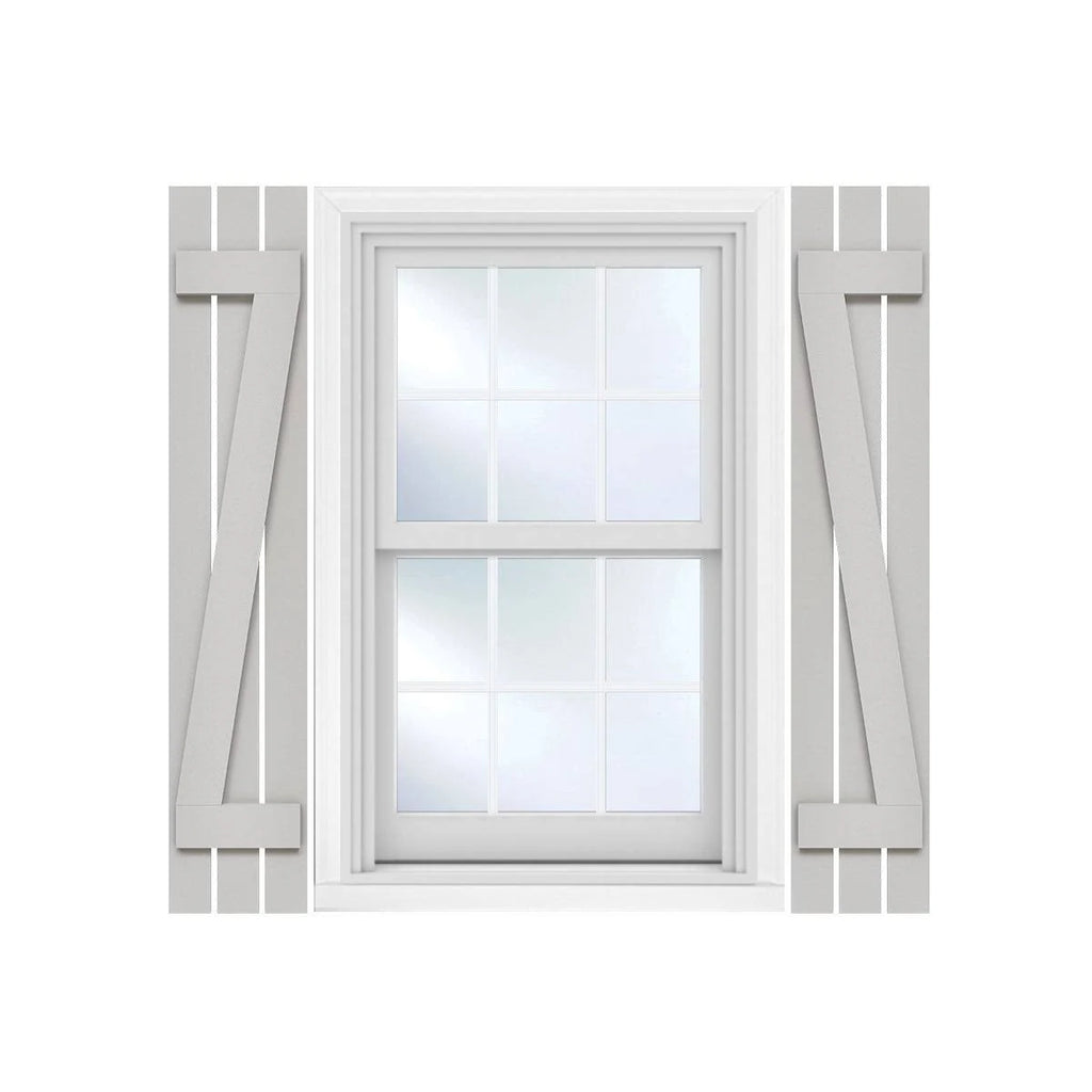 Rustic Faux Wood Shutters E283