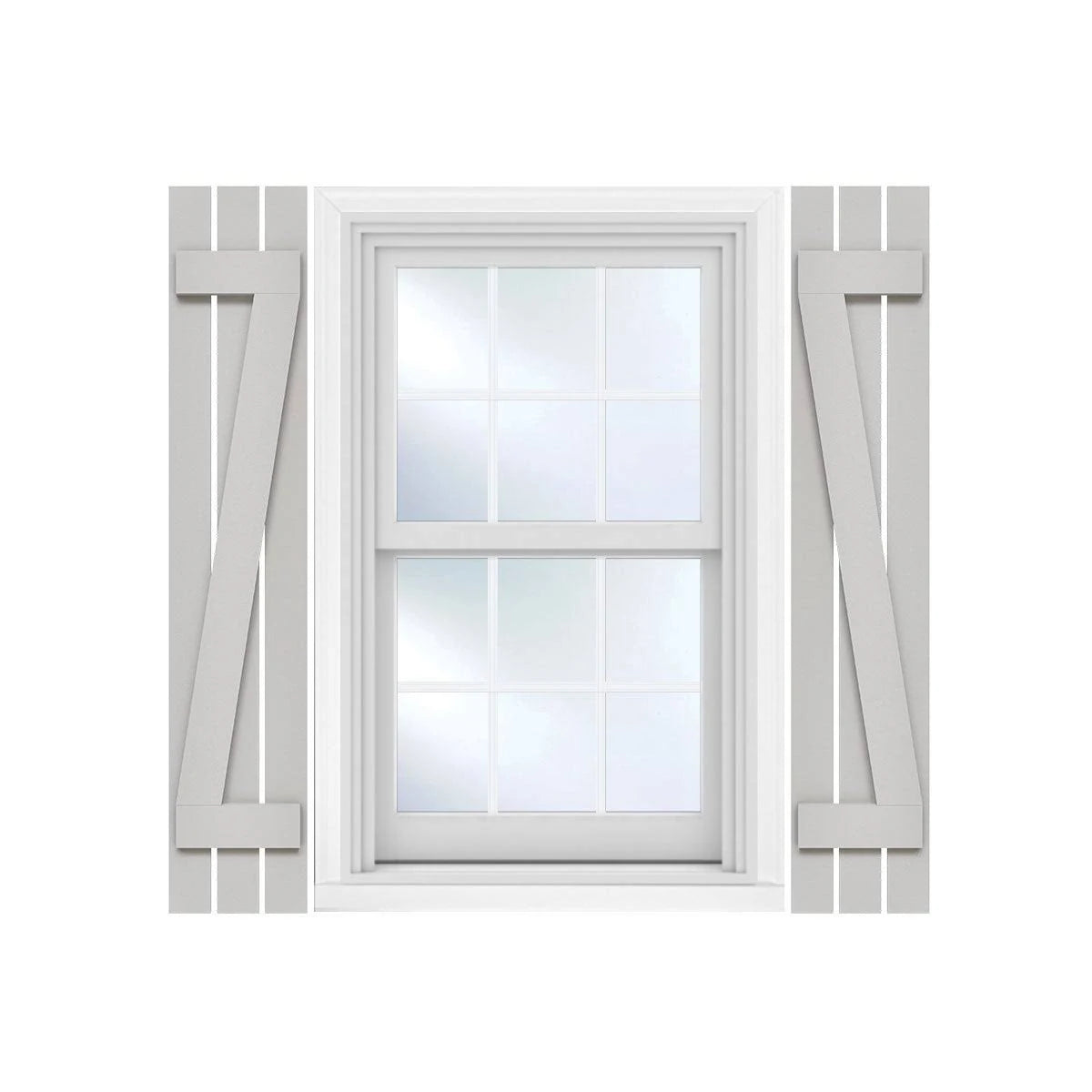 Rustic Faux Wood Shutters E283