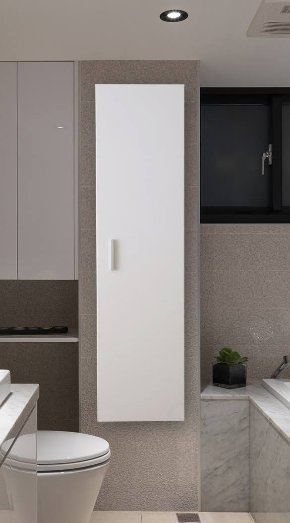 Modern White Wall Mounted Bathroom Cabinet I79119