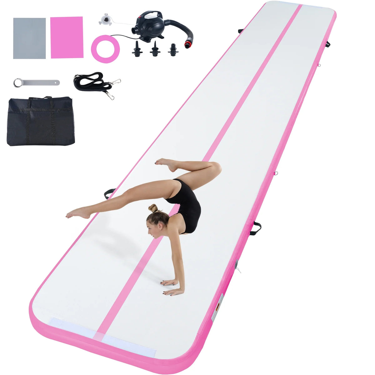 20ft Inflatable Gymnastics Mat with Pump D456085