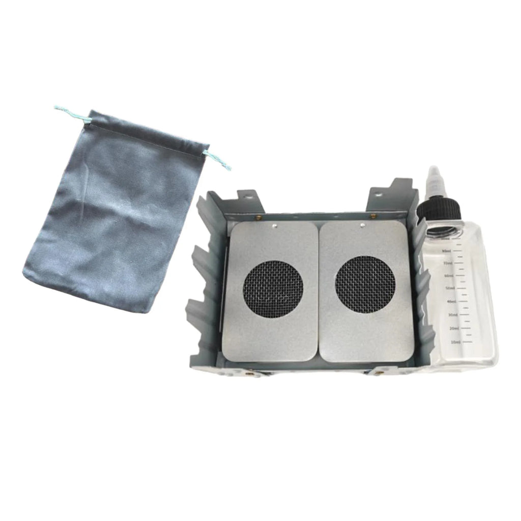 Liquid Fuel Camping Stove Set with Folded Stand Grill D89928