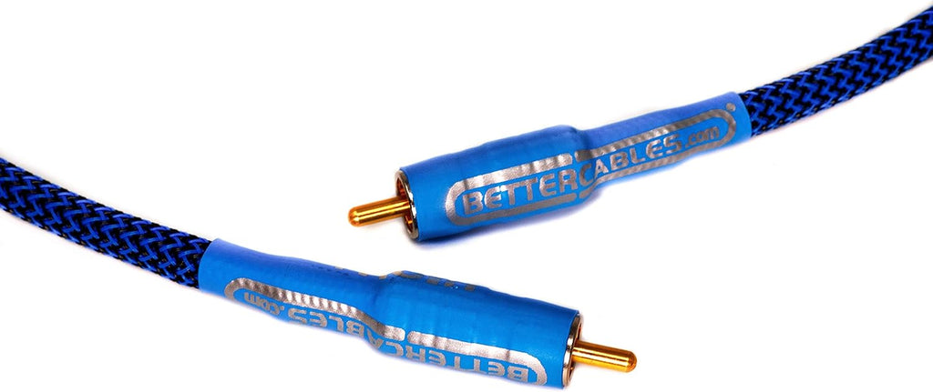 Blue Silver/Copper Hybrid Coaxial RCA Cable 6 Feet R335112