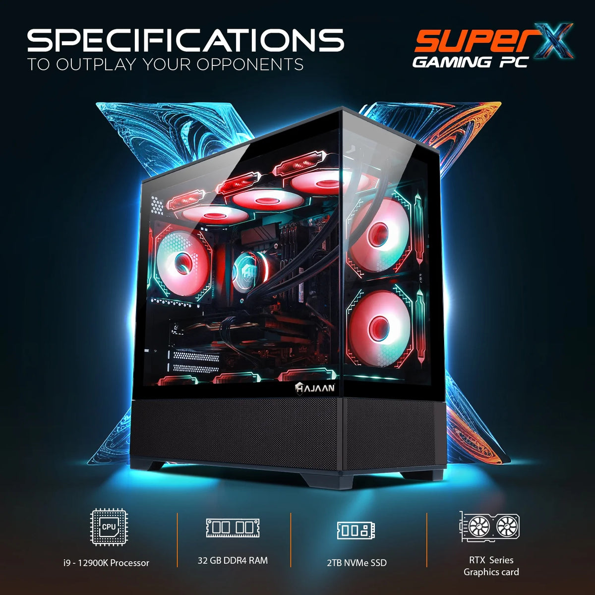 Gaming PC Liquid Cooled Intel i9 12900K GeForce RTX 3060 12GB 32GB DDR4 2TB NVMe SSD Windows 11 Pro WiFi Bluetooth Mechanical Keyboard Mouse Z206