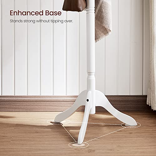 Solid Wood Coat Rack with 10 Hooks Q70111