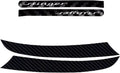 3D Carbon Fiber Front Hood Rally Stripes Decal Pack of 2 L71660