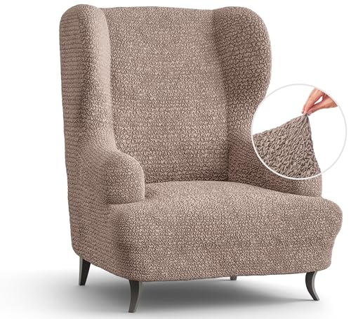 Blue Wingback Chair Slipcover K2981