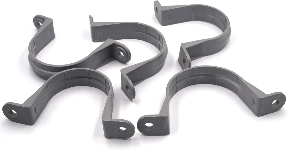 6pcs 1-1/2 Inch PVC Pipe Straps, 2 Holes Plastic Conduit Strap V343