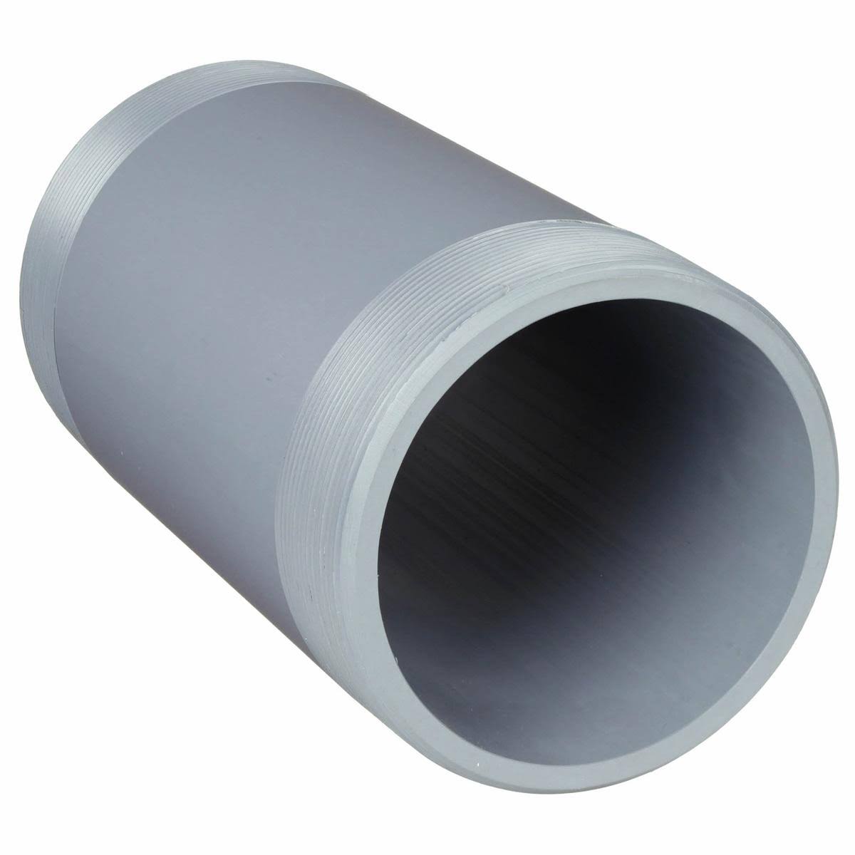 6 In Schedule 80 Gray PVC Pipe Nipple S39378