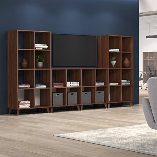 Light Walnut Modern Cube Bookcase K5489