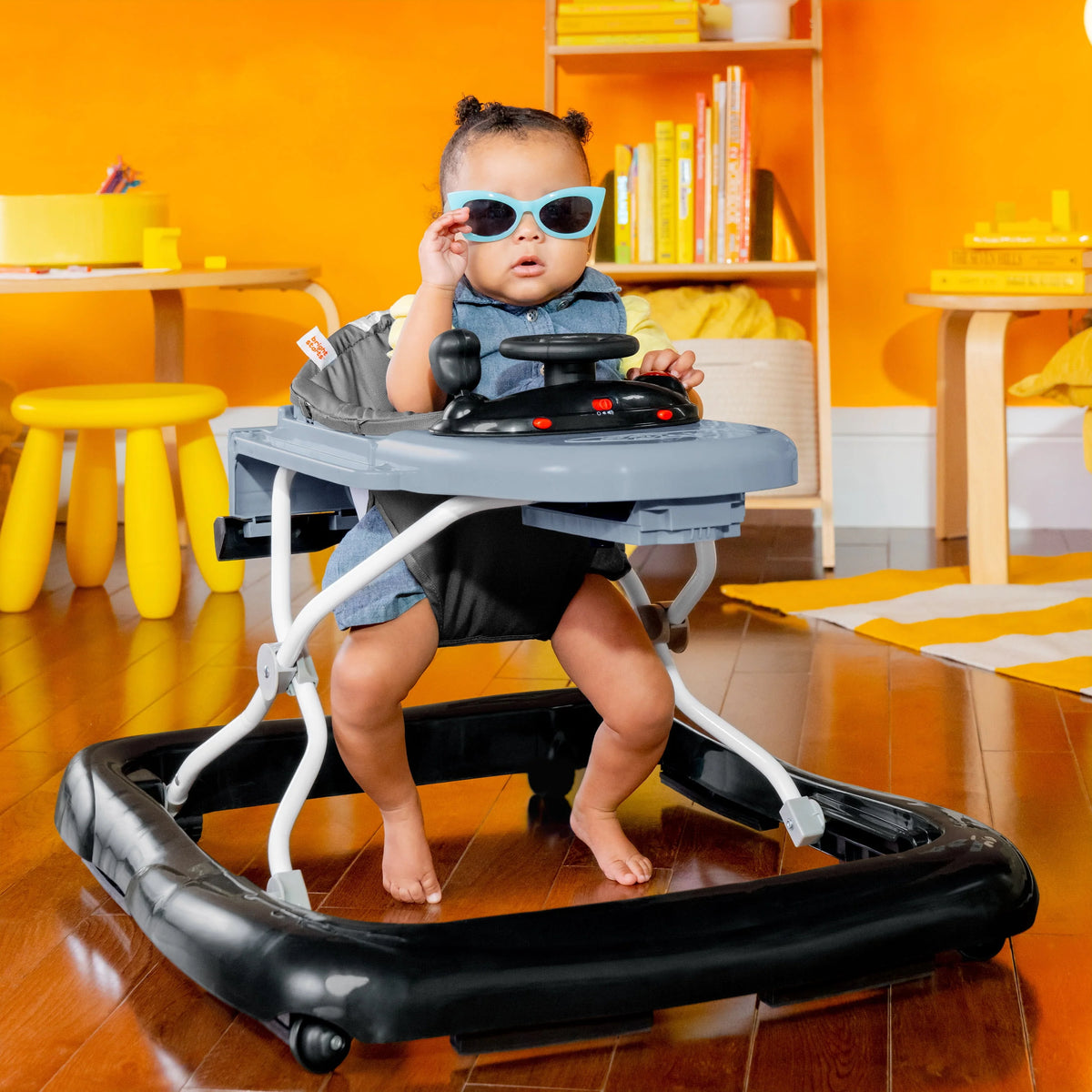 Blue Grey Baby Activity Walker E9634