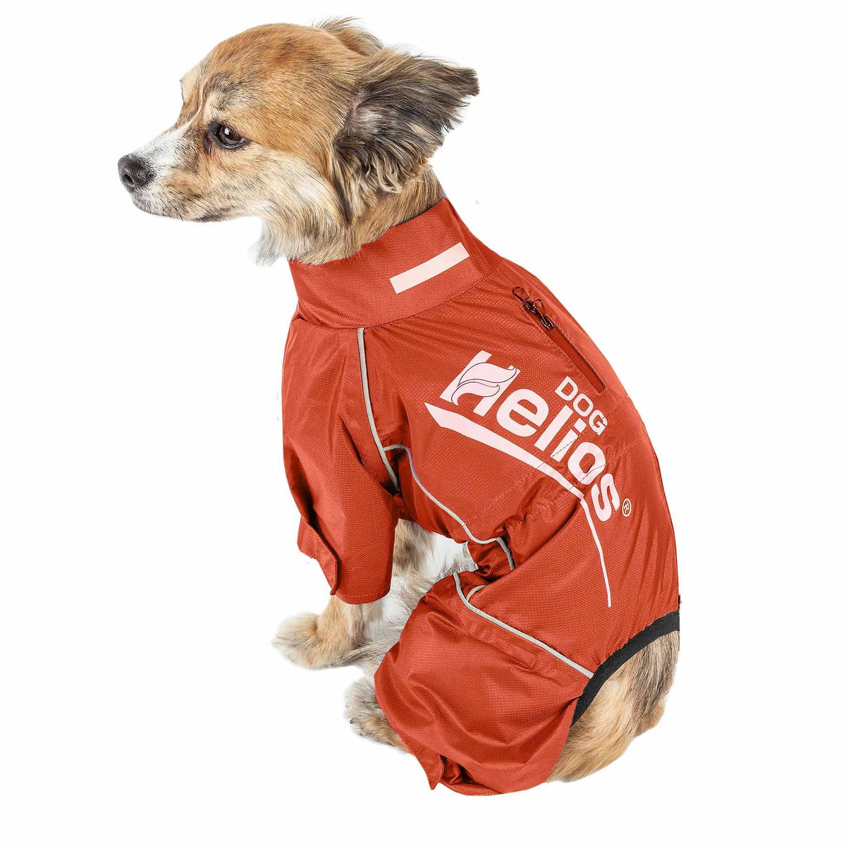 Waterproof Reflective Full Body Dog Coat Jacket Orange Medium N150618