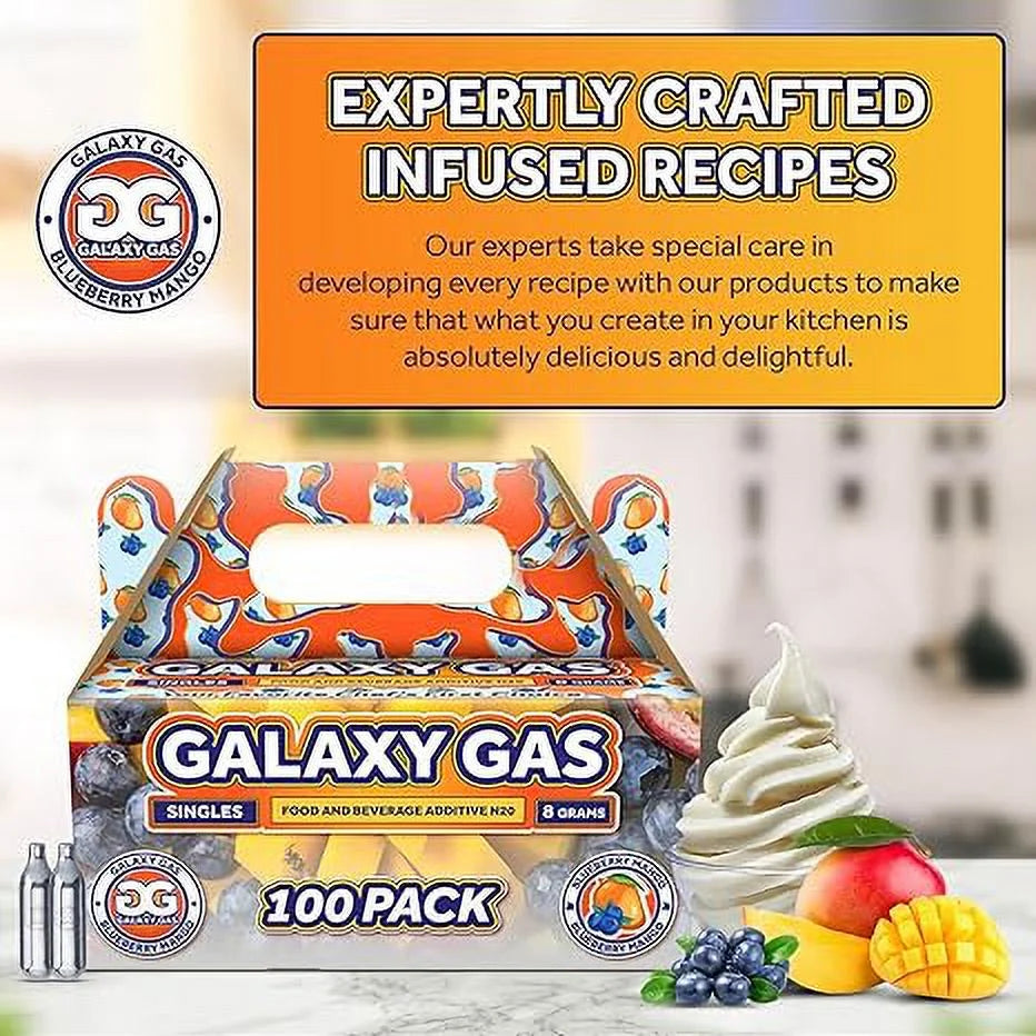 Blueberry Mango Whipped Cream Chargers, 8 Gram, 600 Counts R6071