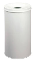 60 L Round Steel Grey Trash Can D896928