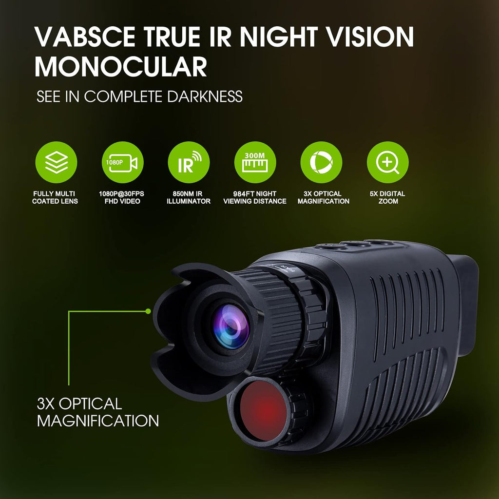 Digital Night Vision Monocular with 32 GB Micro SD Card N142