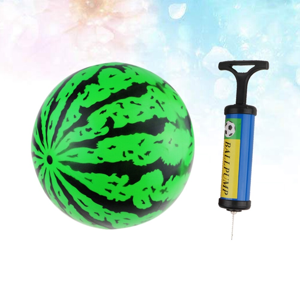 2Pcs 9 Inch Inflatable Bouncy Ball with Pump Kids Toys S247312