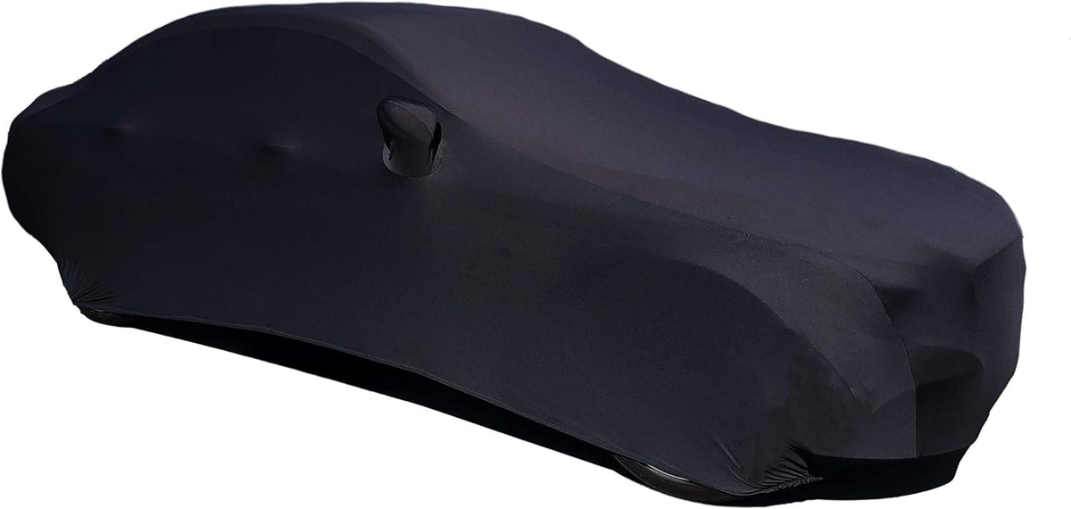Black Stretch Satin Indoor Car Cover J238270