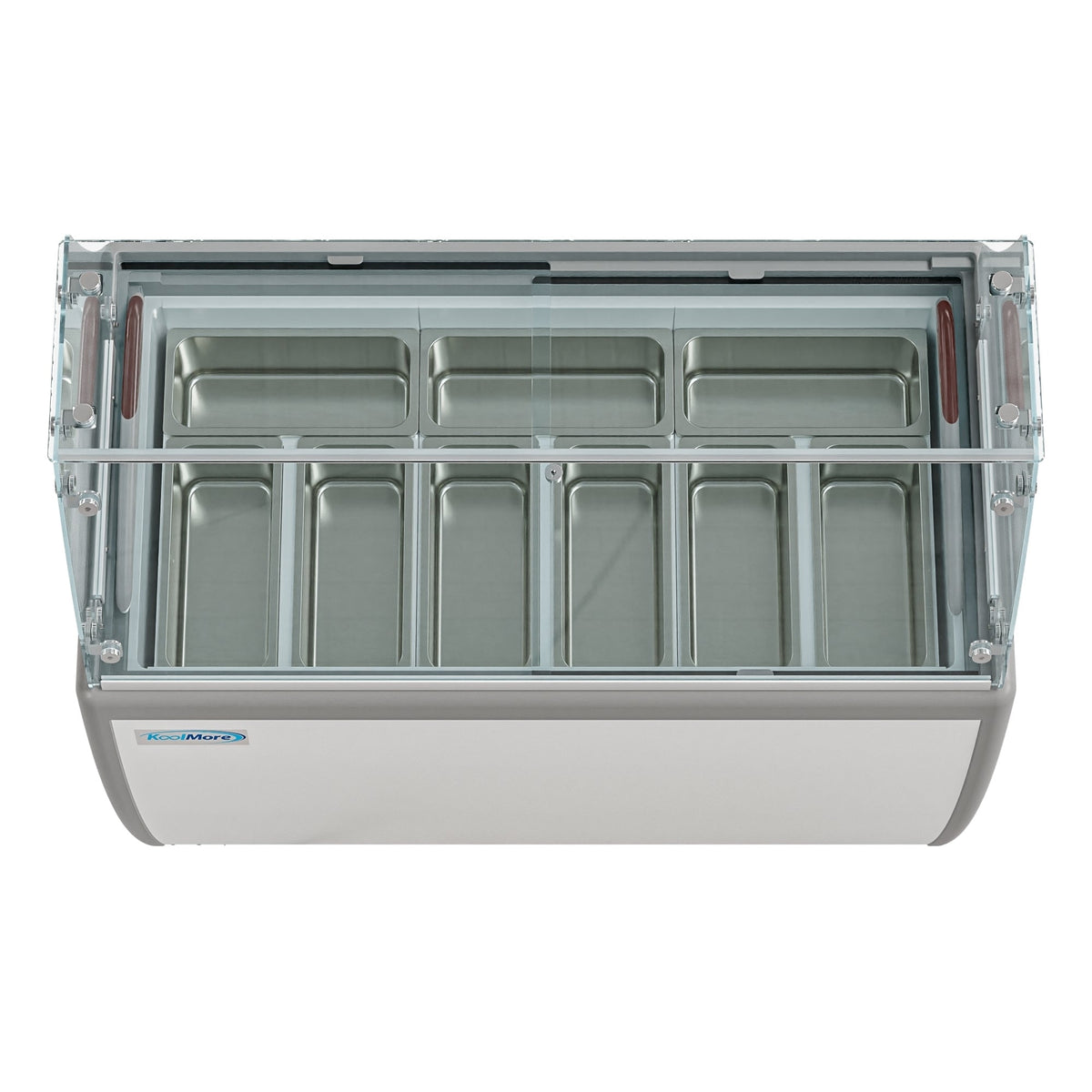 Gelato Dipping Cabinet Display Freezer with Sliding Glass Door and Sneeze Guard 13 cu. ft. C957649
