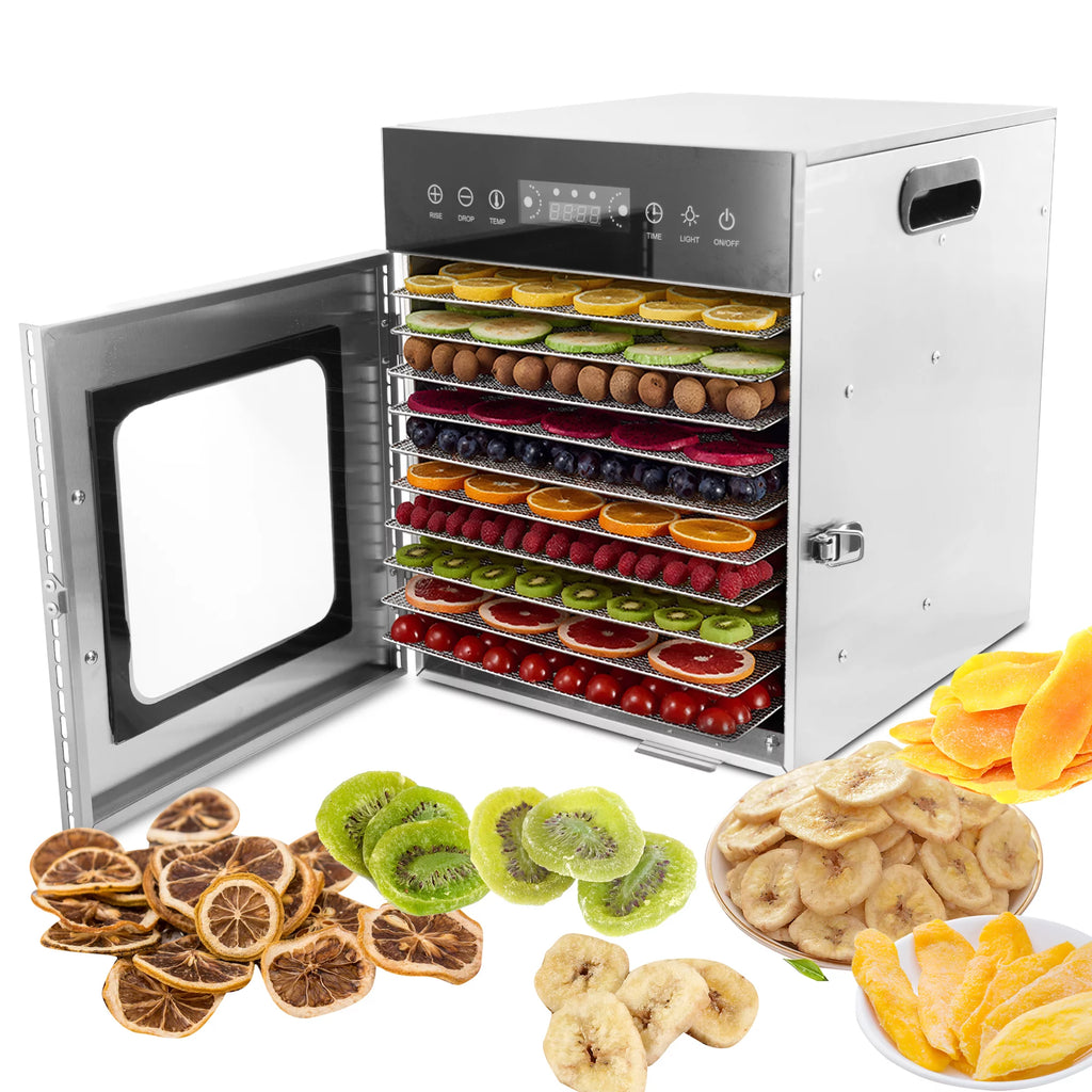 10 Trays Stainless Steel Digital Food Dehydrator M177041