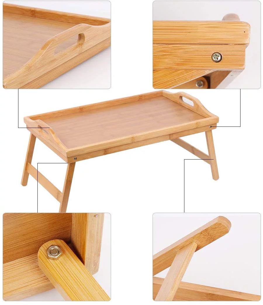 Bamboo Bed Tray with Folding Legs X582