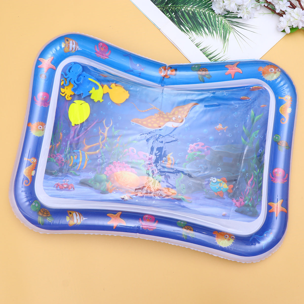Inflatable Crawling Cushion Water Play Mat (Blue) V176782