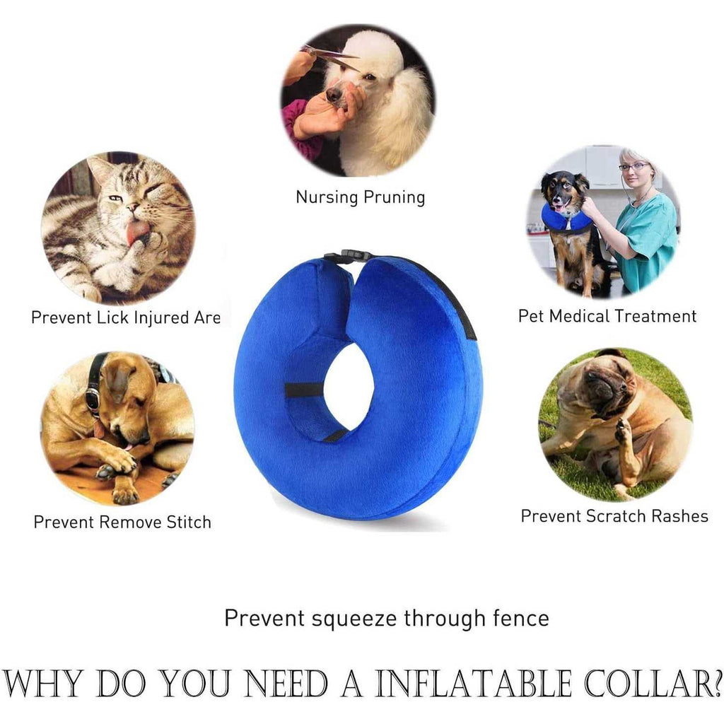 Protective Inflatable Cone Collar for Dogs and Cats E837748