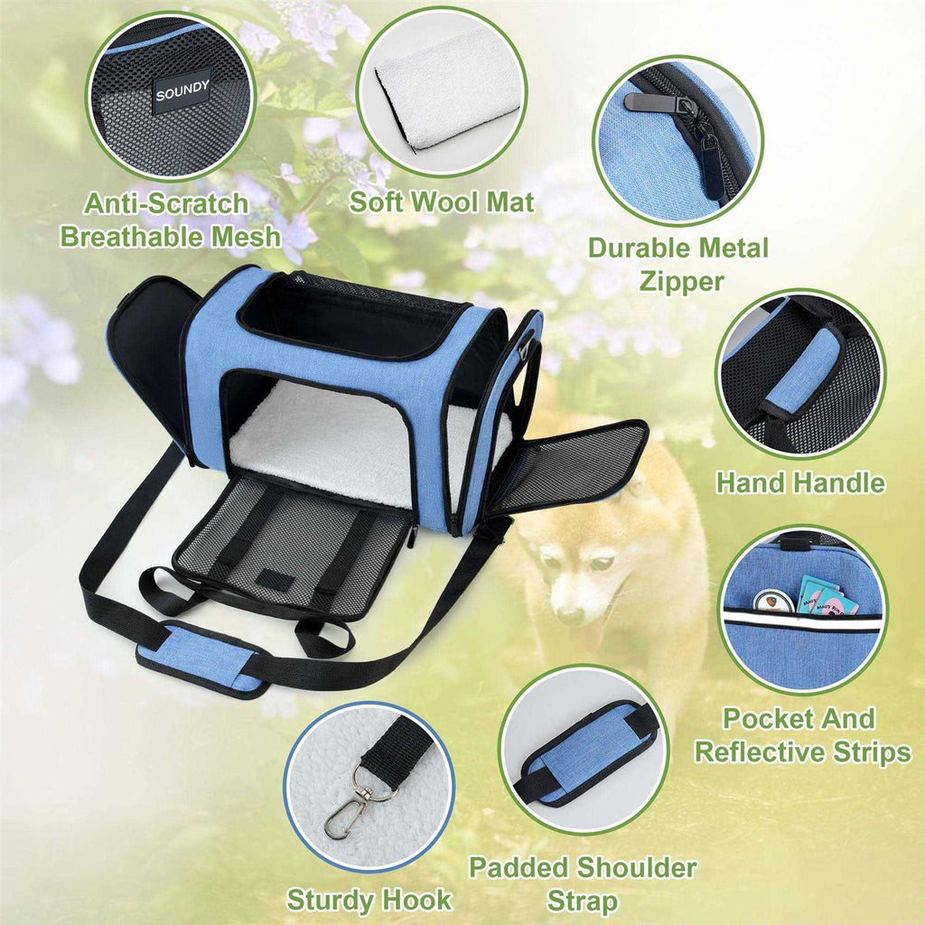 Soft Sided Collapsible Pet Carrier N7034