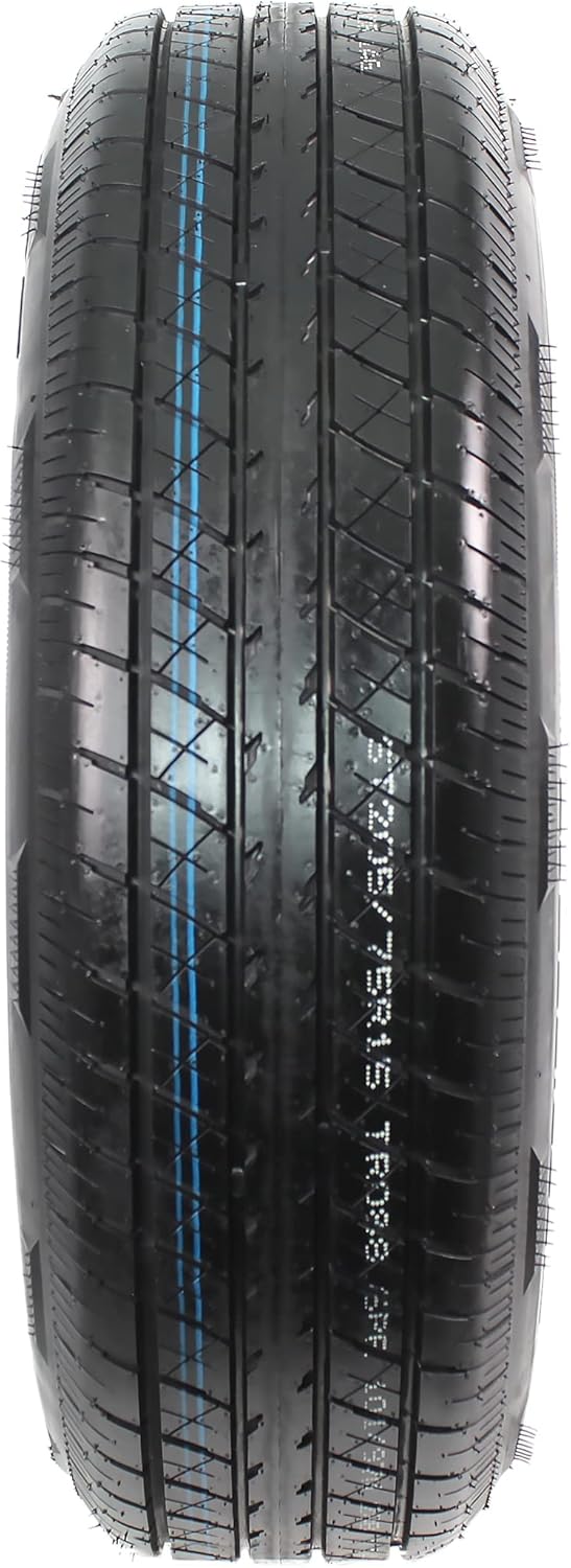 Gray Modular Trailer Tire On Rim ST205/75R15 5 Lug Wheel O2343