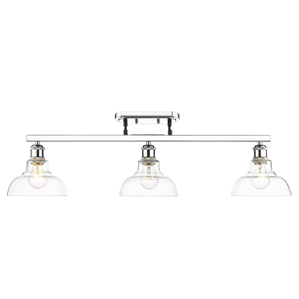 Matte Black 3 Light Semi-Flush Y9786