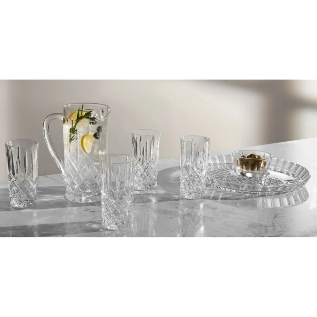 Clear Crystalline Chip & Dip Bowl Y732445
