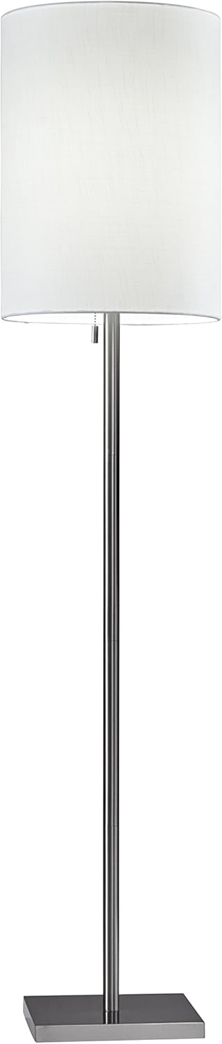 Antique Brass Beige Floor Lamp P31376