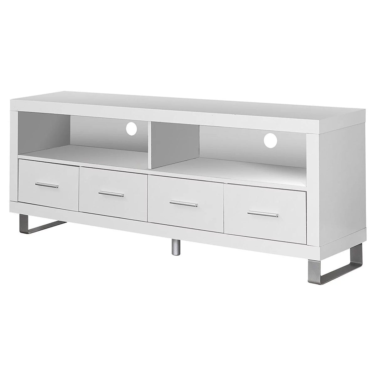 White 2 Pack TV Stand with Storage J1982
