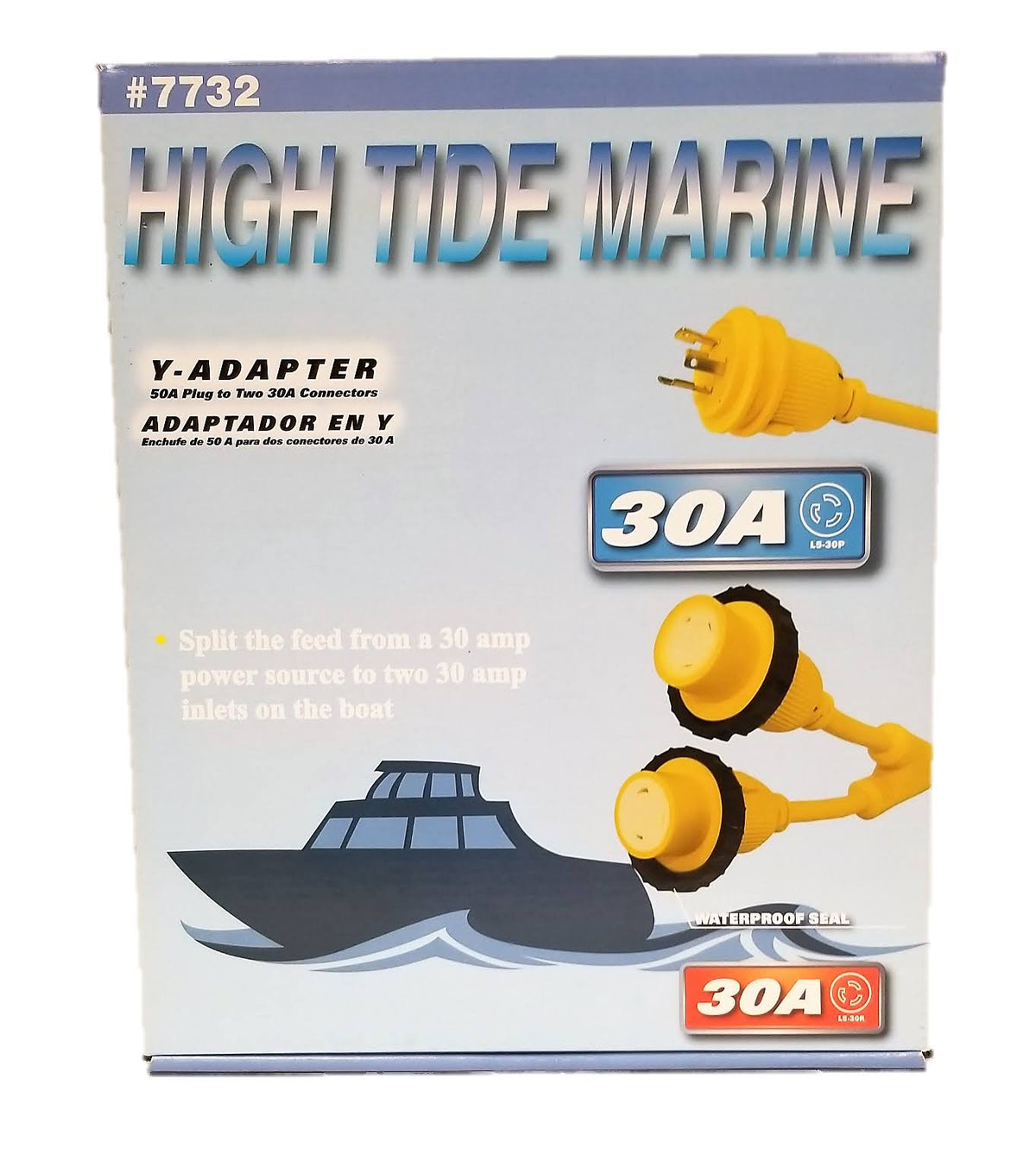 30 Amp Male to (2) 30 Amp Female Shore Power Y-Splitter V5384