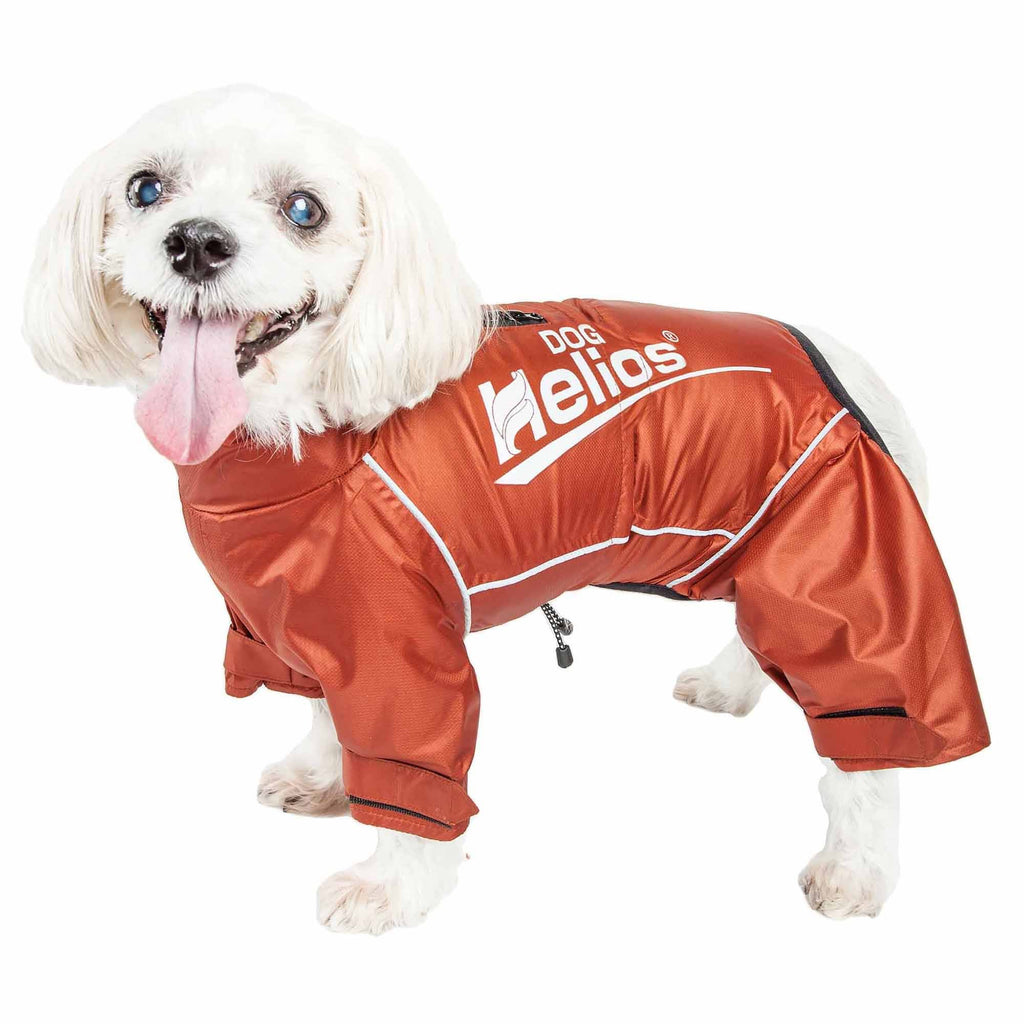 Waterproof Reflective Full Body Dog Coat Jacket Orange Medium N150618