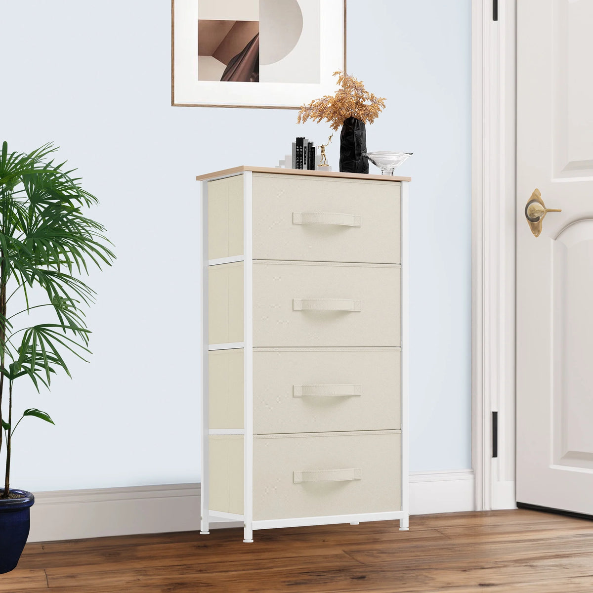 Fabric 4 Drawer Dresser N306
