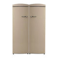Cream Retro Refrigerator Freezer Set R54628