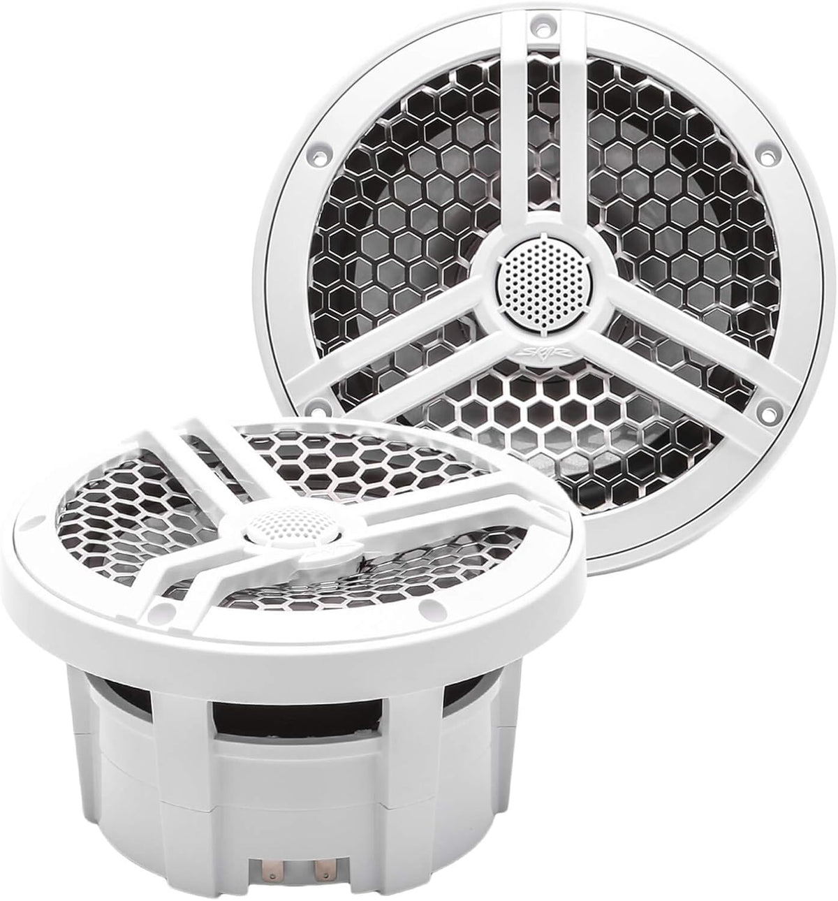 6.5" 2-Way Marine Coaxial Speakers, Pair (White) C941209