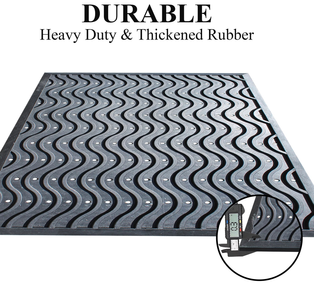 100% Rubber Clean Step Scraper Doormat N91271