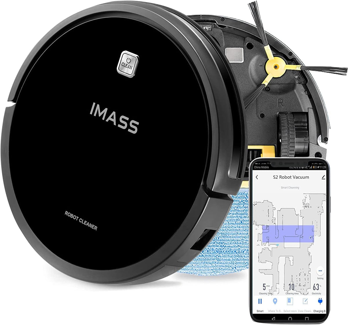 Robot Vacuum and Mop, 2600Pa Suction, Self-Charging R381